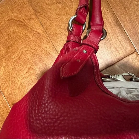 Cole Haan Red pebbled leather tote - Picture 10 of 16